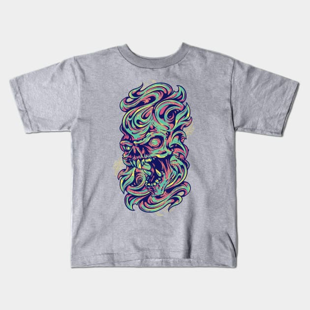 Demon Flame Kids T-Shirt by Verboten